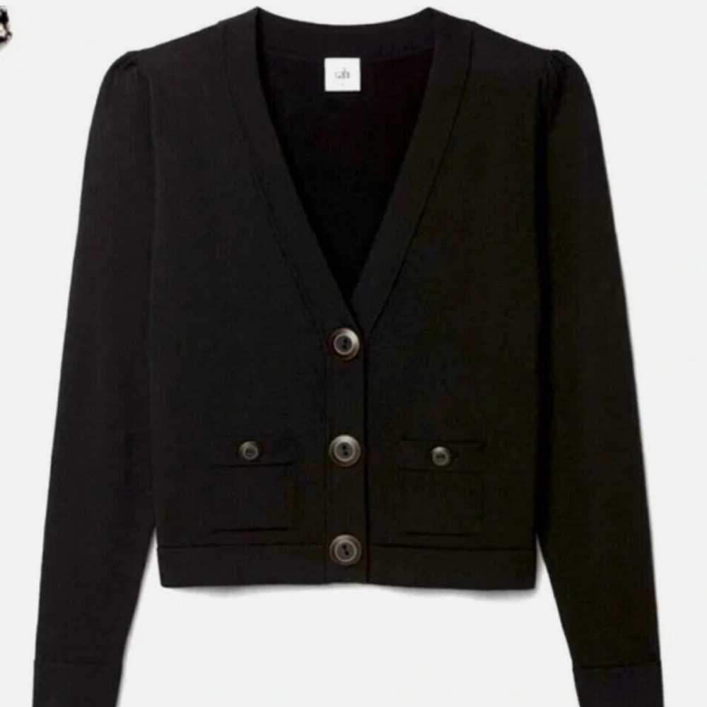 Cabi Goals Cardigan Black V-Neck Cardigan Sweater